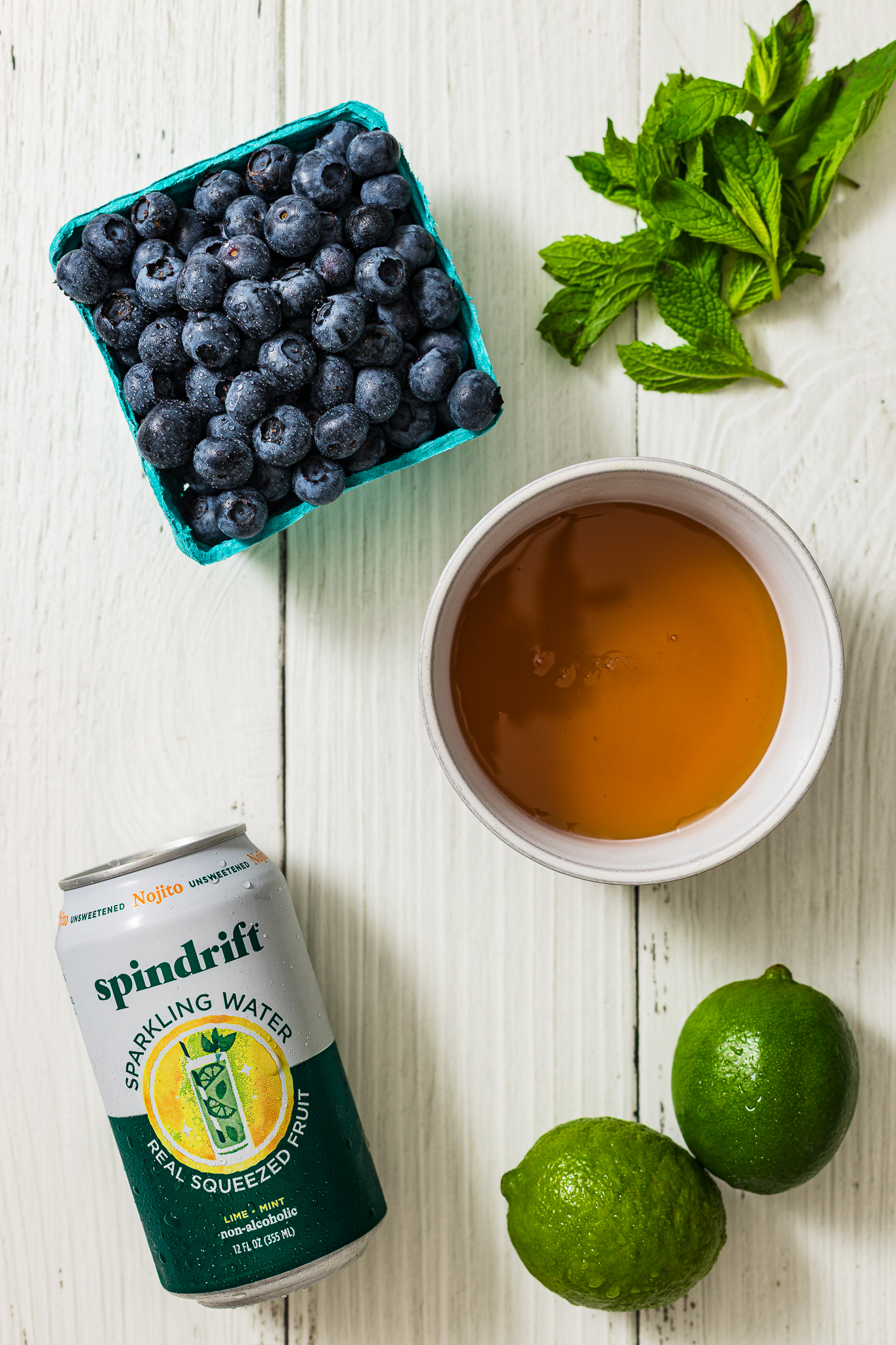 Blueberry Mojito Mocktail