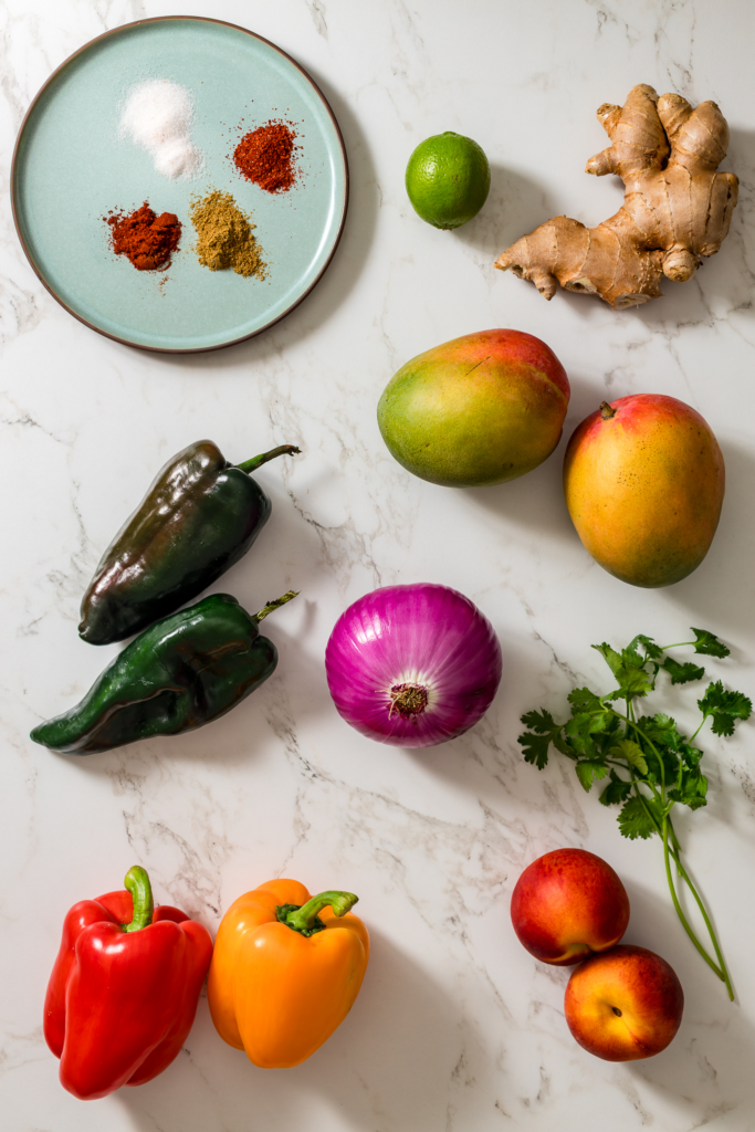Peach Mango Salsa Ingredients