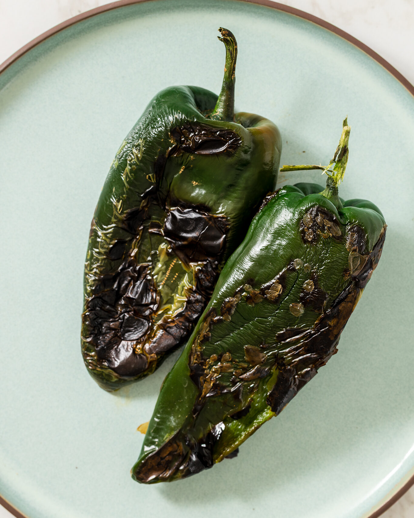 Grilled Poblano Peppers