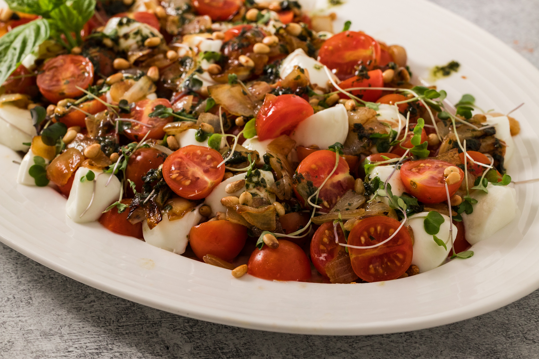 Caprese Salad with Cherry Tomatoes
