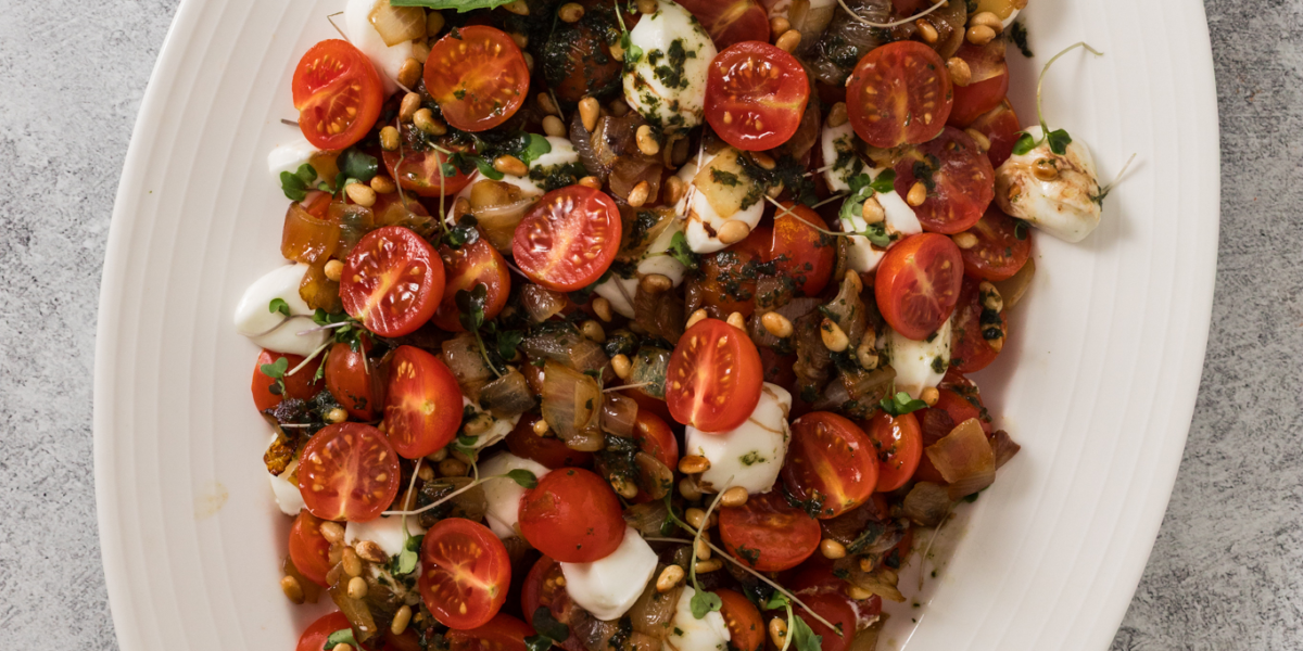 Caprese Salad with Cherry Tomatoes