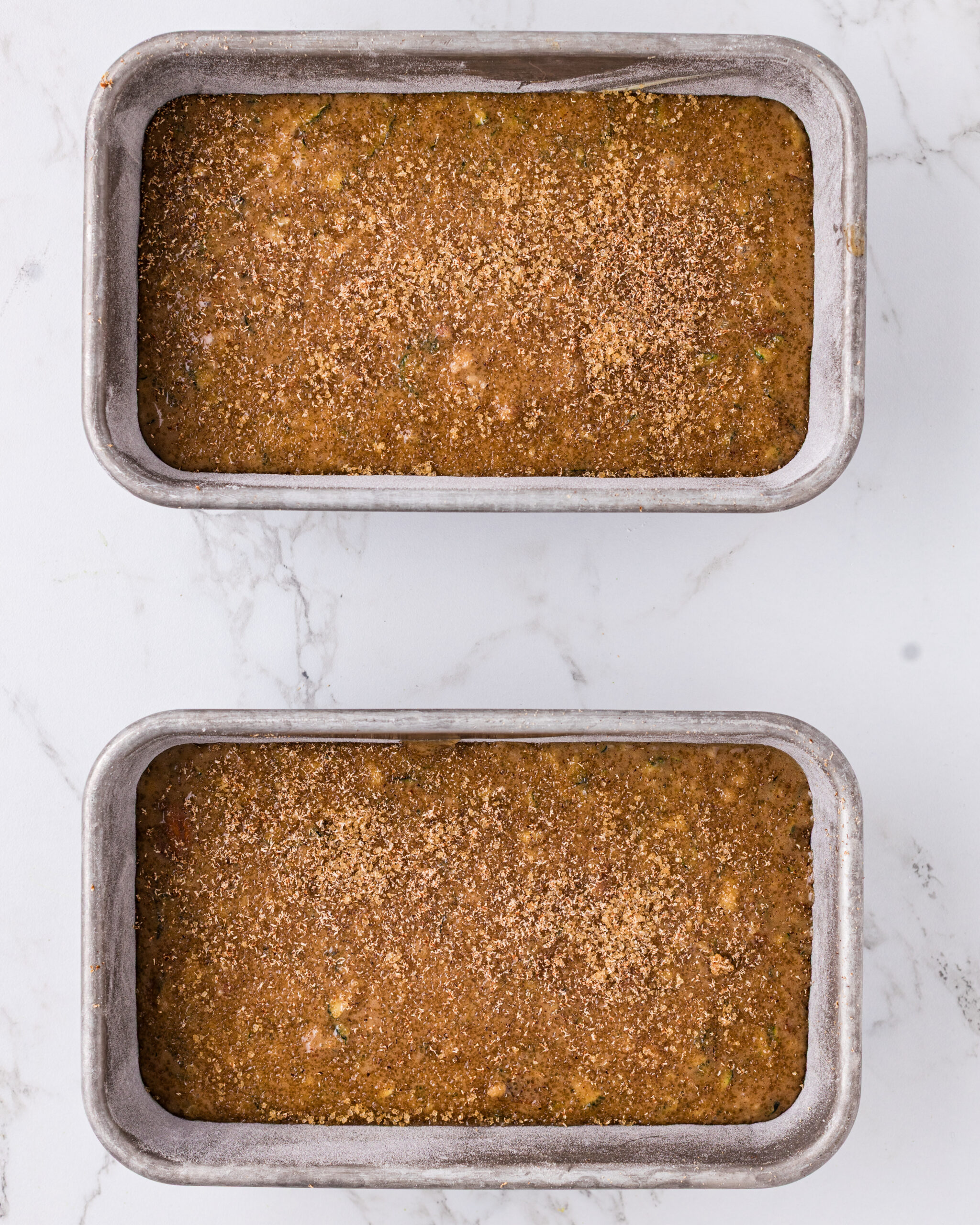 Zucchini Bread before cooked in oven