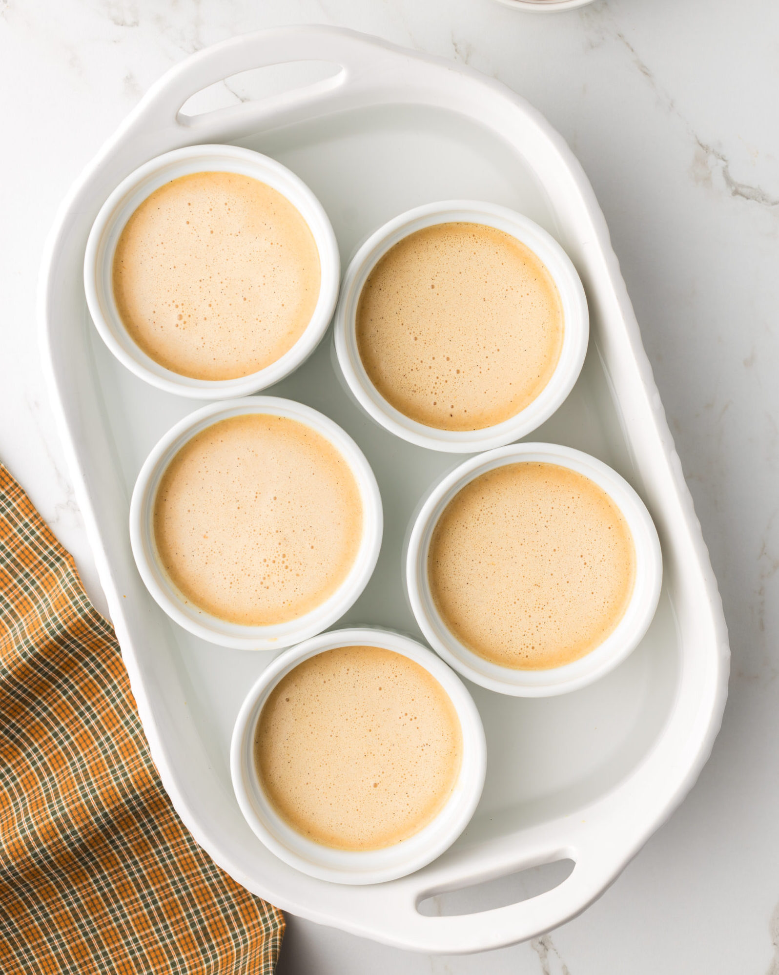 unbaked pumpkin creme brulee