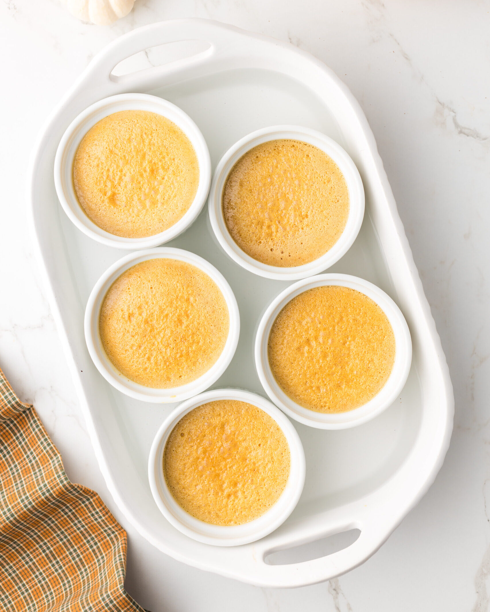 baked pumpkin creme brulee