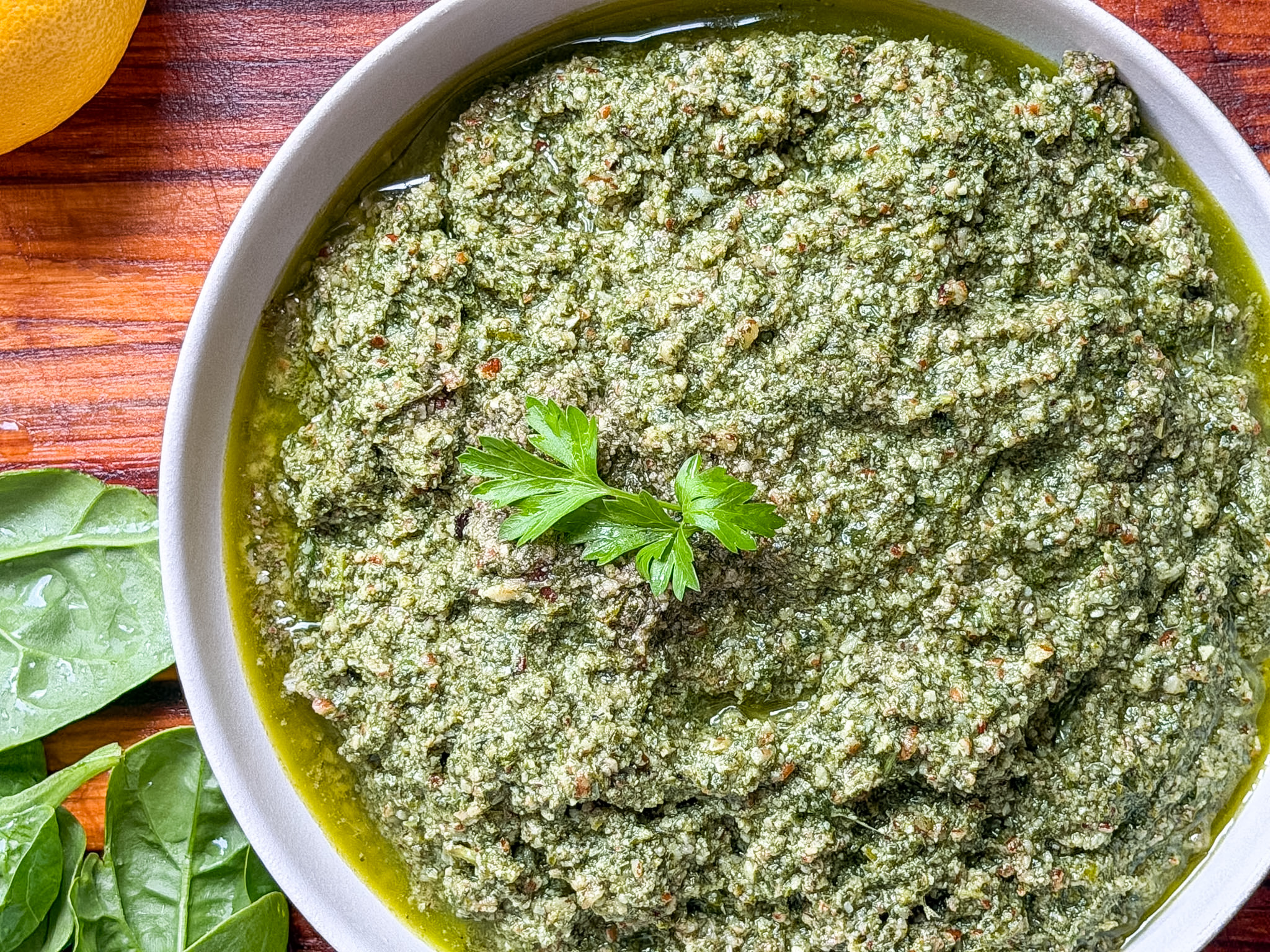 Spinach Pecan Pesto