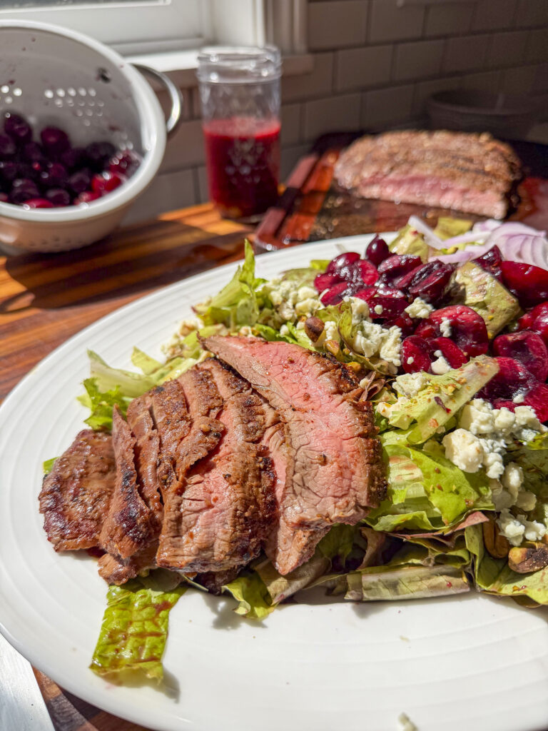Steak Salad with Cherry Vinaigrette